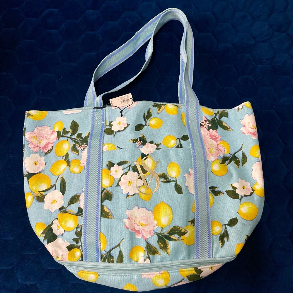 Floral Lemon Tote Bag